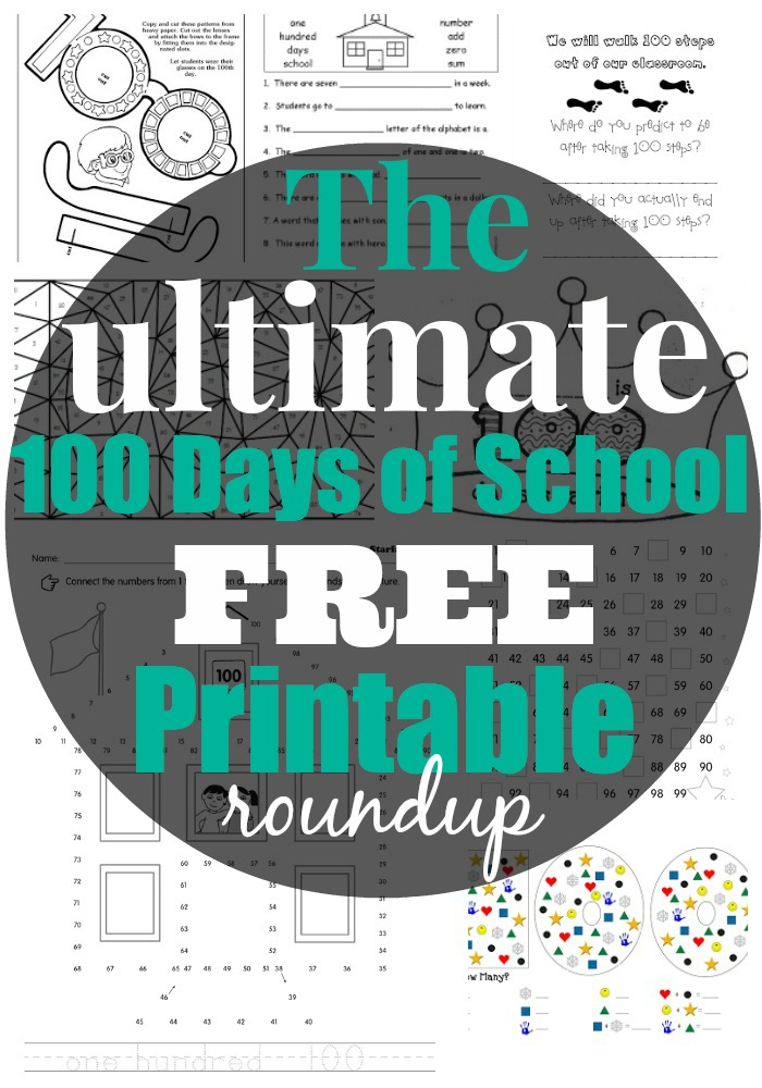 Best Free 100th Day Of School Printable Activities And 