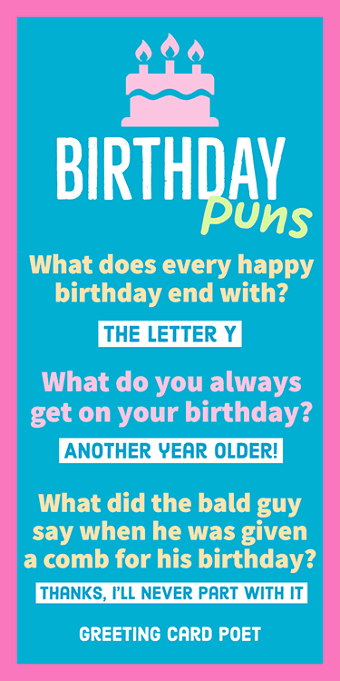 Birthday Puns And Memes That Take The Cake Greeting Card 