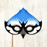 Blue Jay Bird Mask Printable Animal Masks Paper By