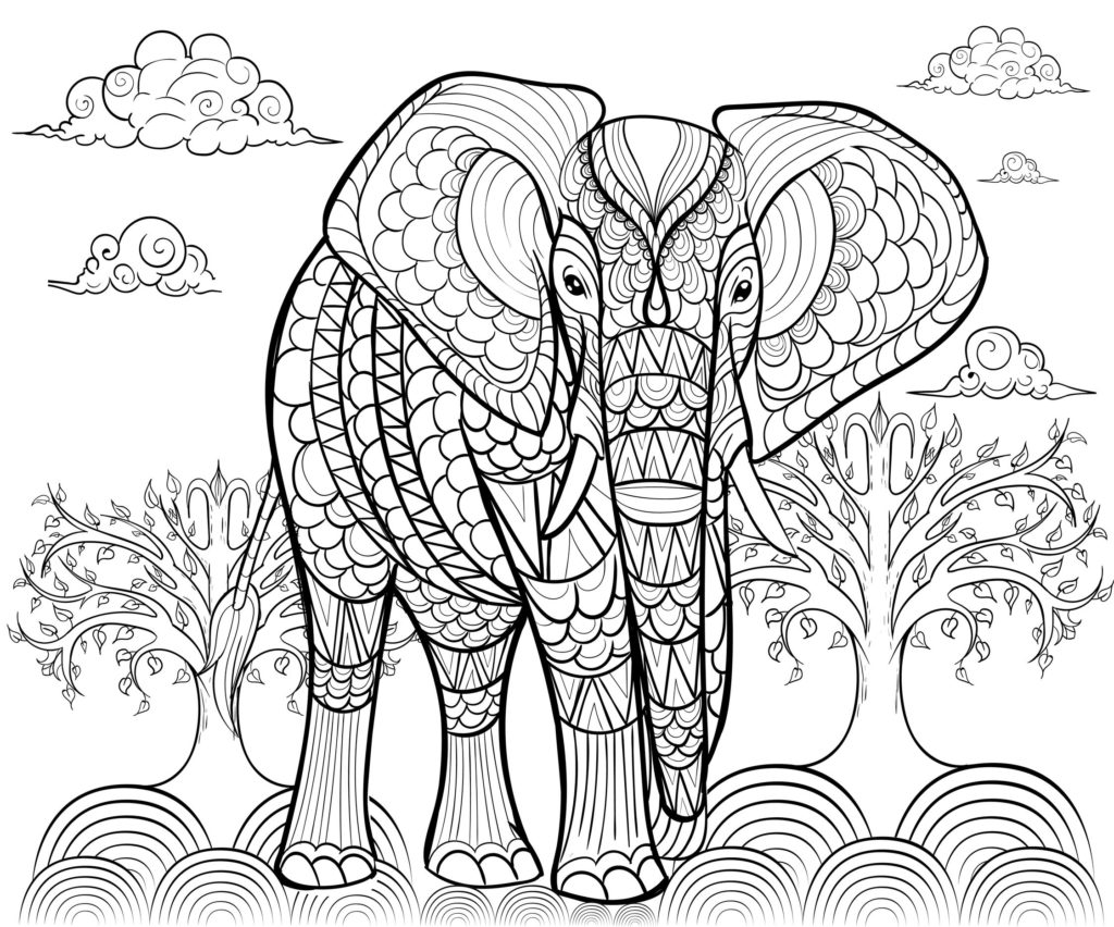 Coloriage De El Phant Imprimer Gratuitement Coloriage