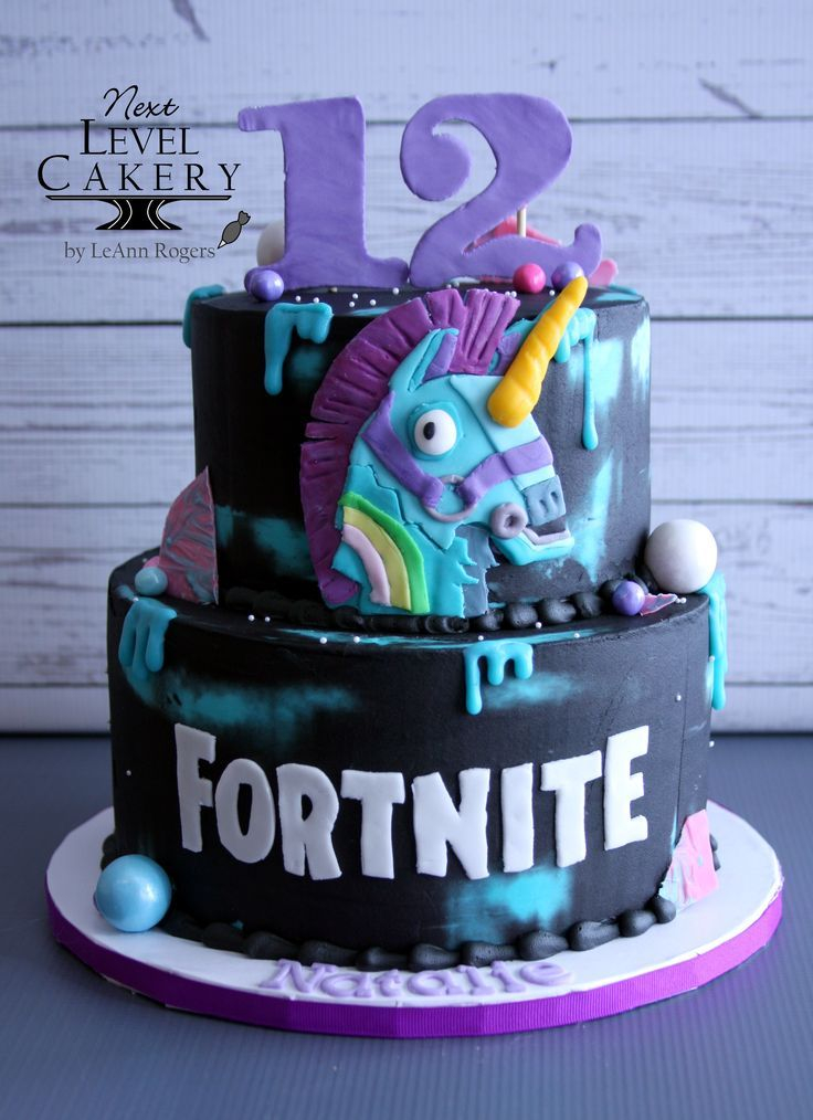 Fortnite Cake Unicorn Llama Drip Cake Girl Fortnite 