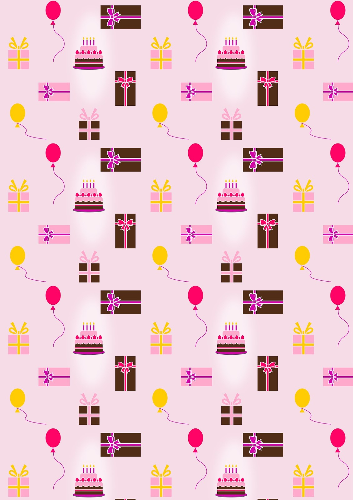 Free Digital Birthday Scrapbooking Paper Ausdruckbares 