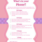 FREE Modern What S In Your Phone Baby Shower Printable