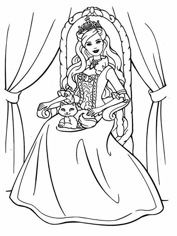 Free Printable Barbie Coloring Pages For Kids