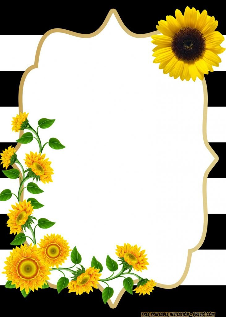 Free Printable Beautiful Flower Baby Shower Invitation 