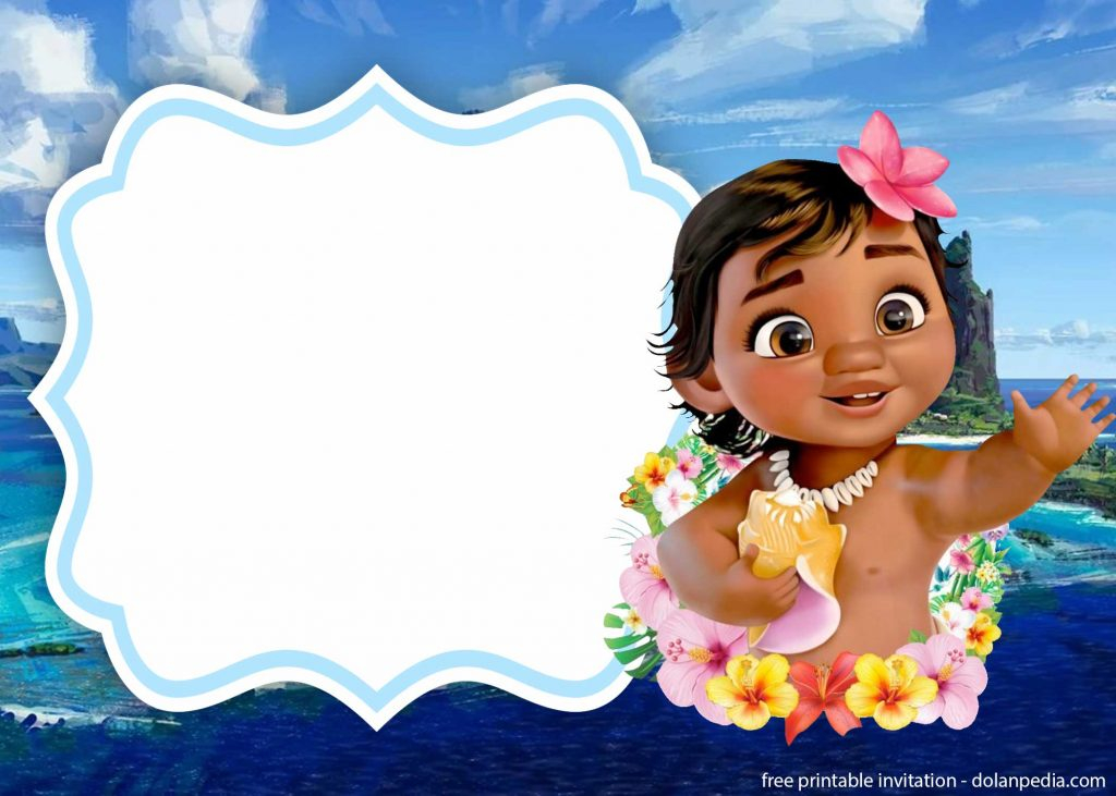 FREE Printable Moana Invitation Templates DolanPedia