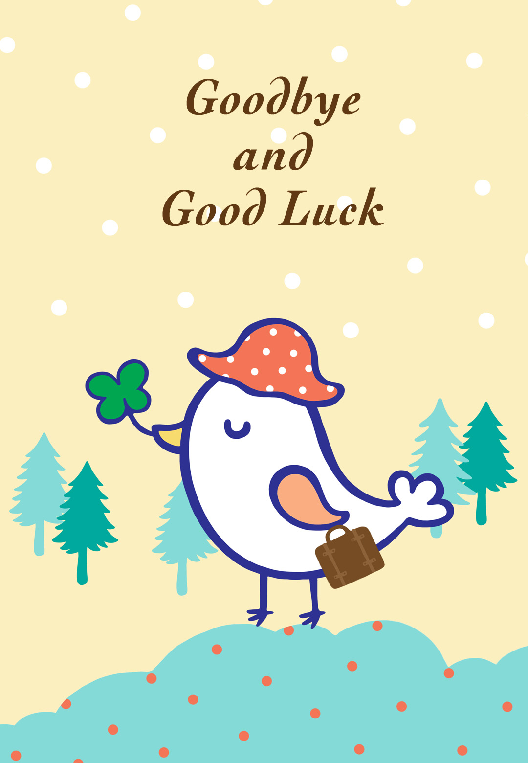 Goodbye And Good Luck Farewell Card Free Greetings 