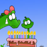 Happy Birthday Little Dinosaur Birthday Card Free