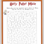 Harry Potter Maze Free Printable Kids Activity Sheet