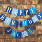 Personalized Blue Birthday Banner I Just Love These