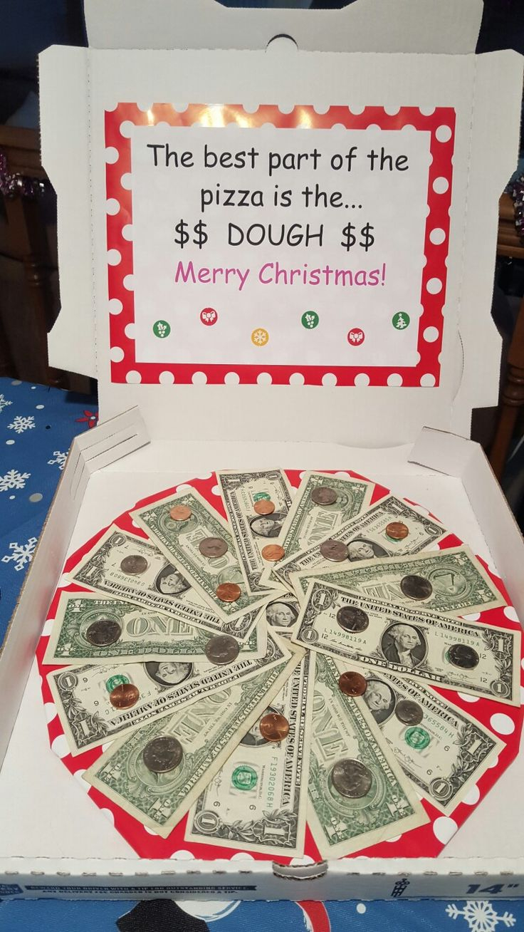 Pizza Box Money Gift Creative Money Gifts Christmas 