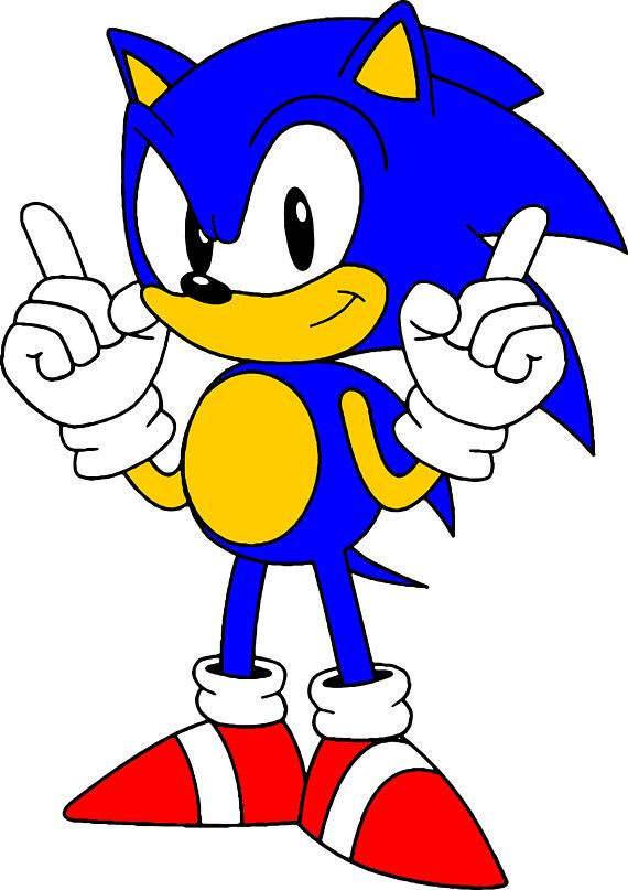 Sonic Svg Eps Png Jpg Cliparts Imprimible Silueta Y Cricut