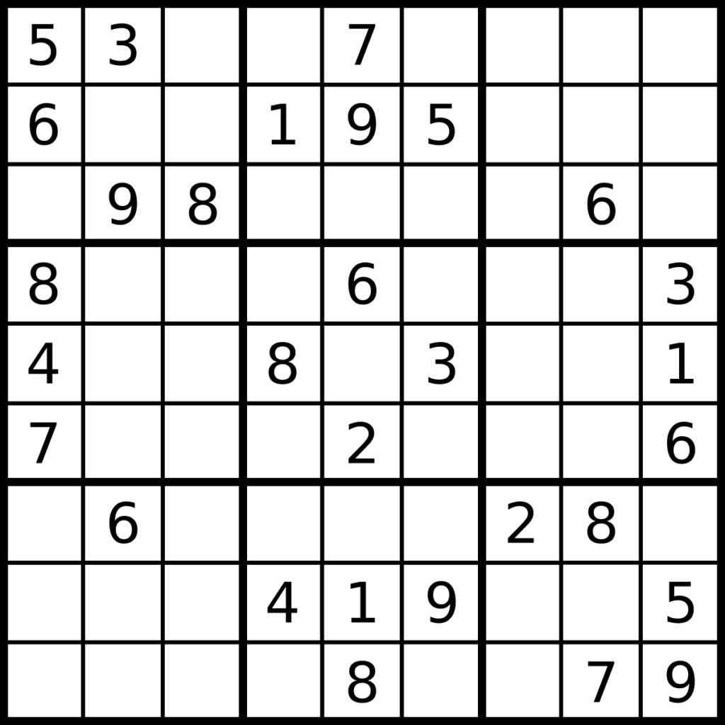 Sudoku Wikip Dia A Enciclop Dia Livre