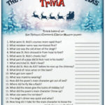 The Night Before Christmas Trivia Game Christmas Trivia