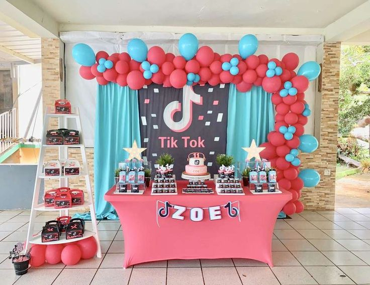 Tik Tok Birthday Zoe s Tiktok Party Catch My Party 