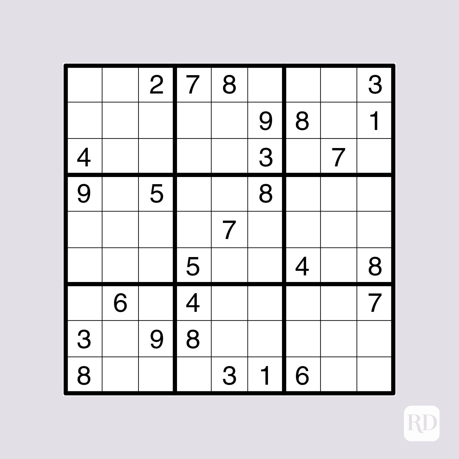 15 Free Printable Sudoku Puzzles For All Levels Reader s 