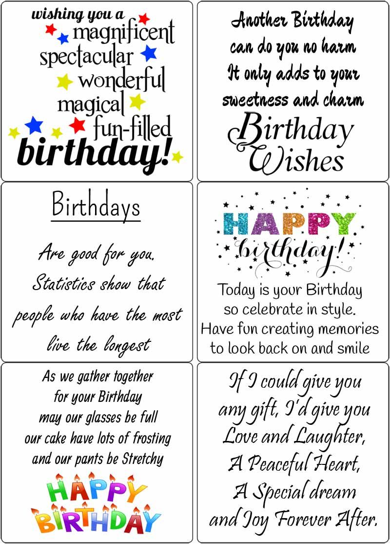 190 Free Birthday Verses For Cards 2020 Greetings And 