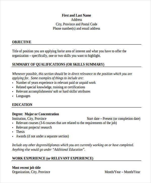 35 Resume Templates PDF DOC Free Premium Templates