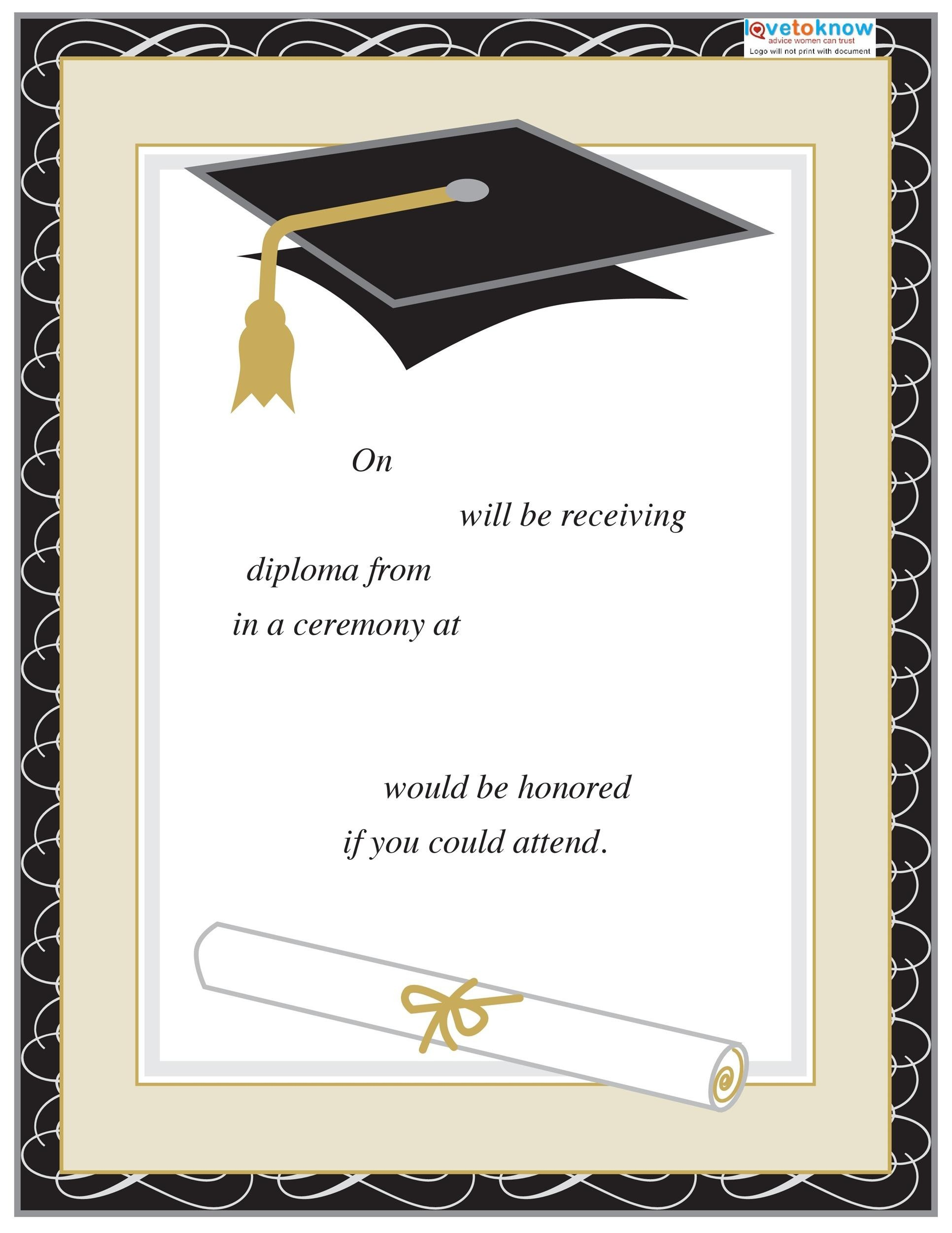 40 FREE Graduation Invitation Templates Template Lab