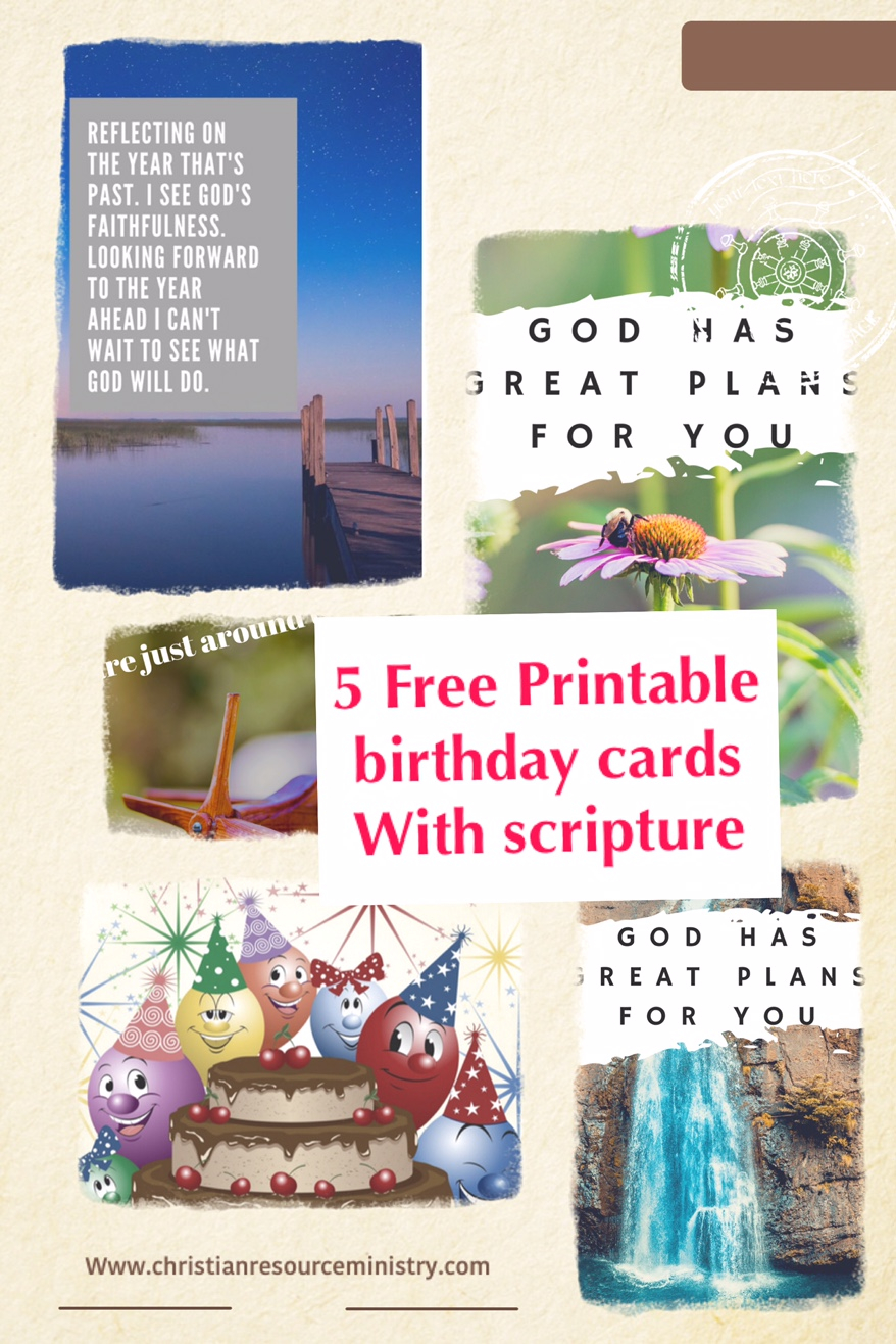 5 Free Printable Christian Birthday Cards