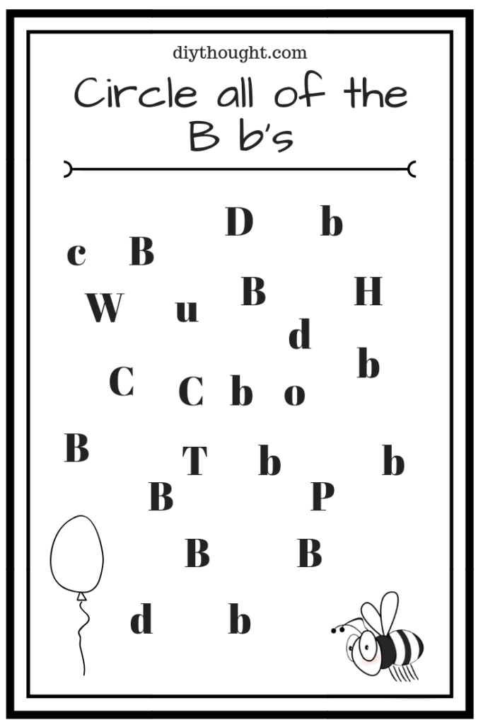5 Letter B Preschool Printables Lettering Letter B