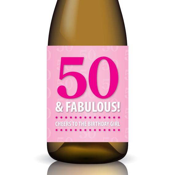 50 Fabulous Printable Birthday Wine Label Wrap 