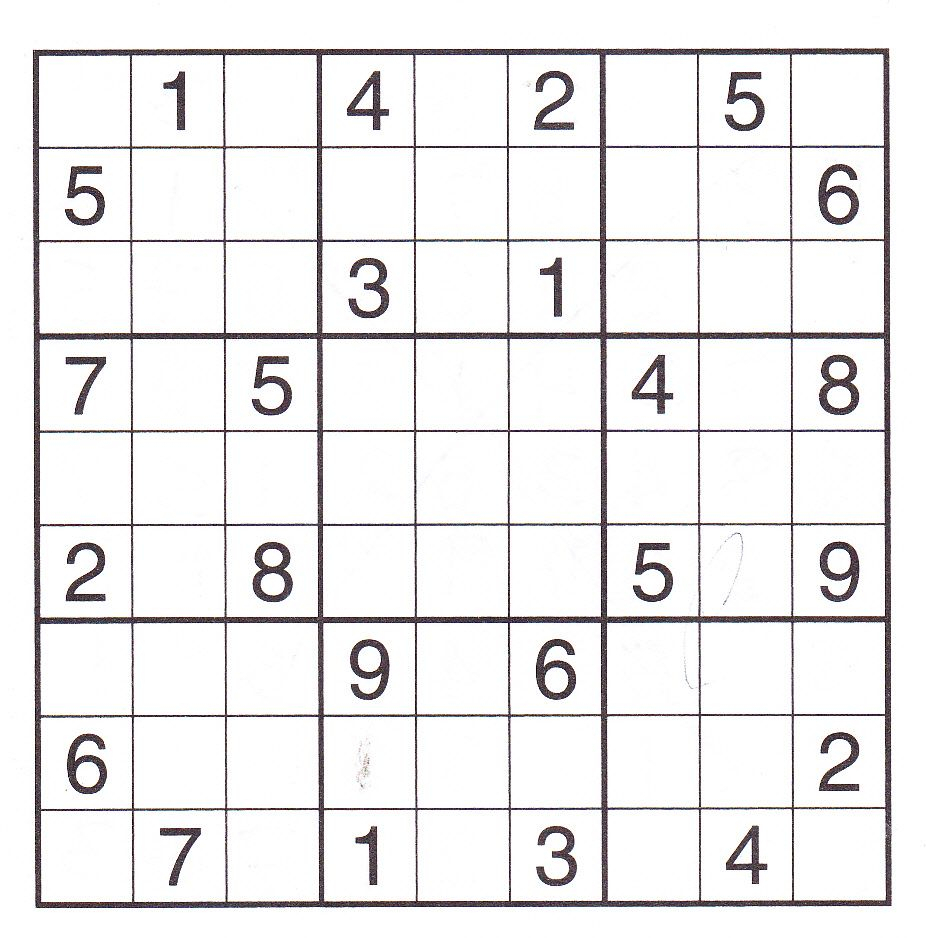 Advanced Sudoku Printable Printable Template Free