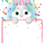 Bunny Birthday Invitation Royalty Free Vector Image
