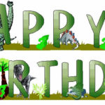 Dinosaur Birthday Banner Happy Birthday Printable