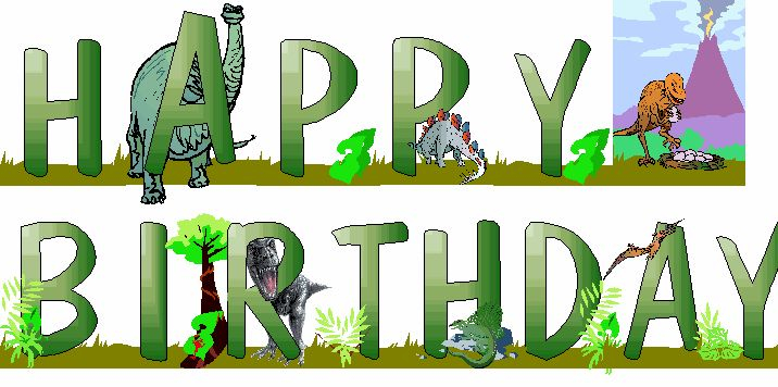 Dinosaur Birthday Banner Happy Birthday Printable 