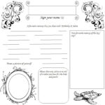 DIY Wedding Guest Book Pages DIY Guest Book Pages 197mm