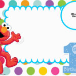 Elmo First Birthday Party Invitations Free Sesame Street