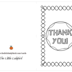 Free Coloring Pages Thank You Card Coloring Template For