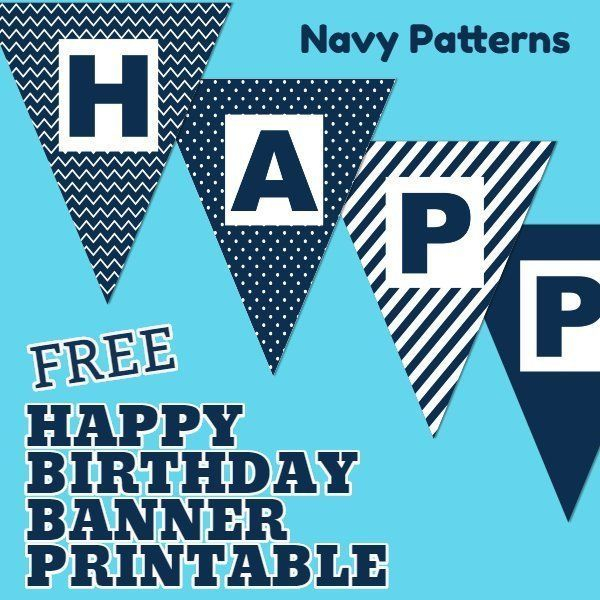 Free Happy Birthday Banner Printable 16 Unique Banners 