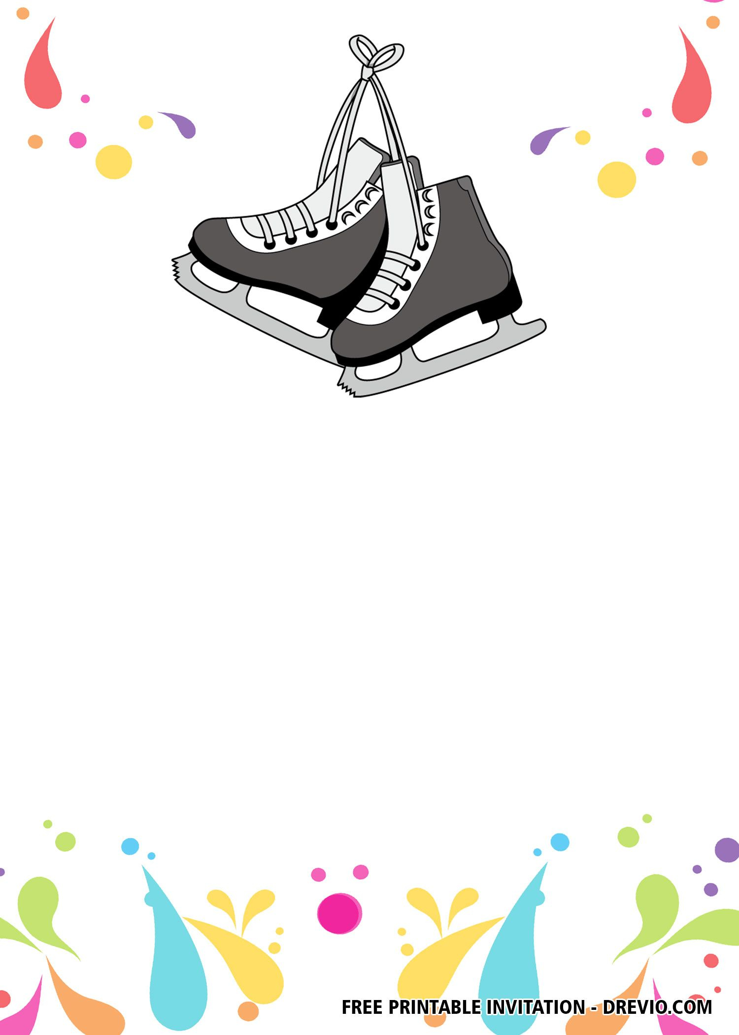 FREE Ice Skating Invitation Templates With Images Free 