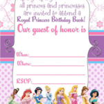 FREE Princess Birthday Invitations Bagvania FREE