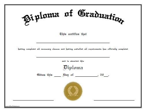 Free Printable Diploma Of Graduation Free Printable 