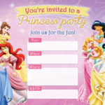 FREE Printable Disney Princess Birthday Invitations D Is