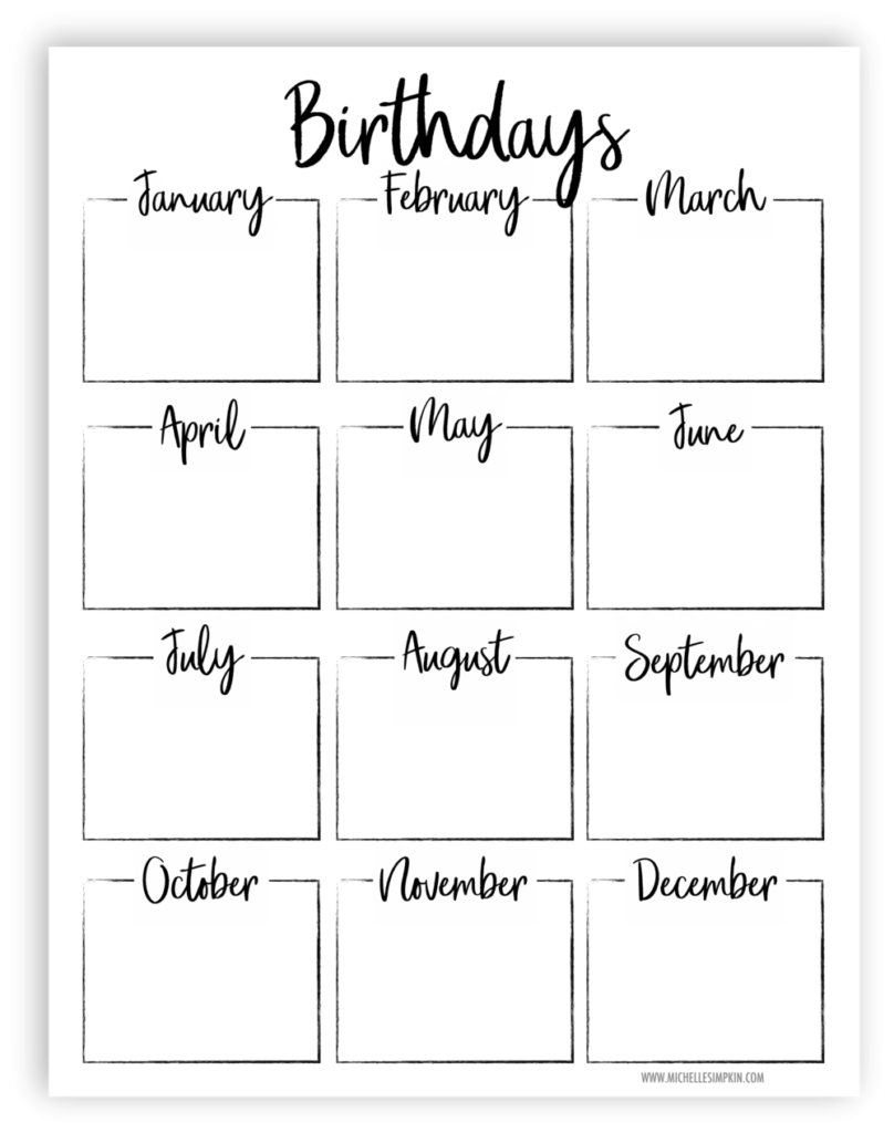 Free Printable Keep Track Of All Your Friends And Family