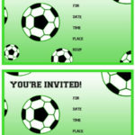 Free Printable Soccer Birthday Party Invitations Soccer