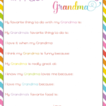 Fun Facts About Grandma Printable For Mother S Day Not