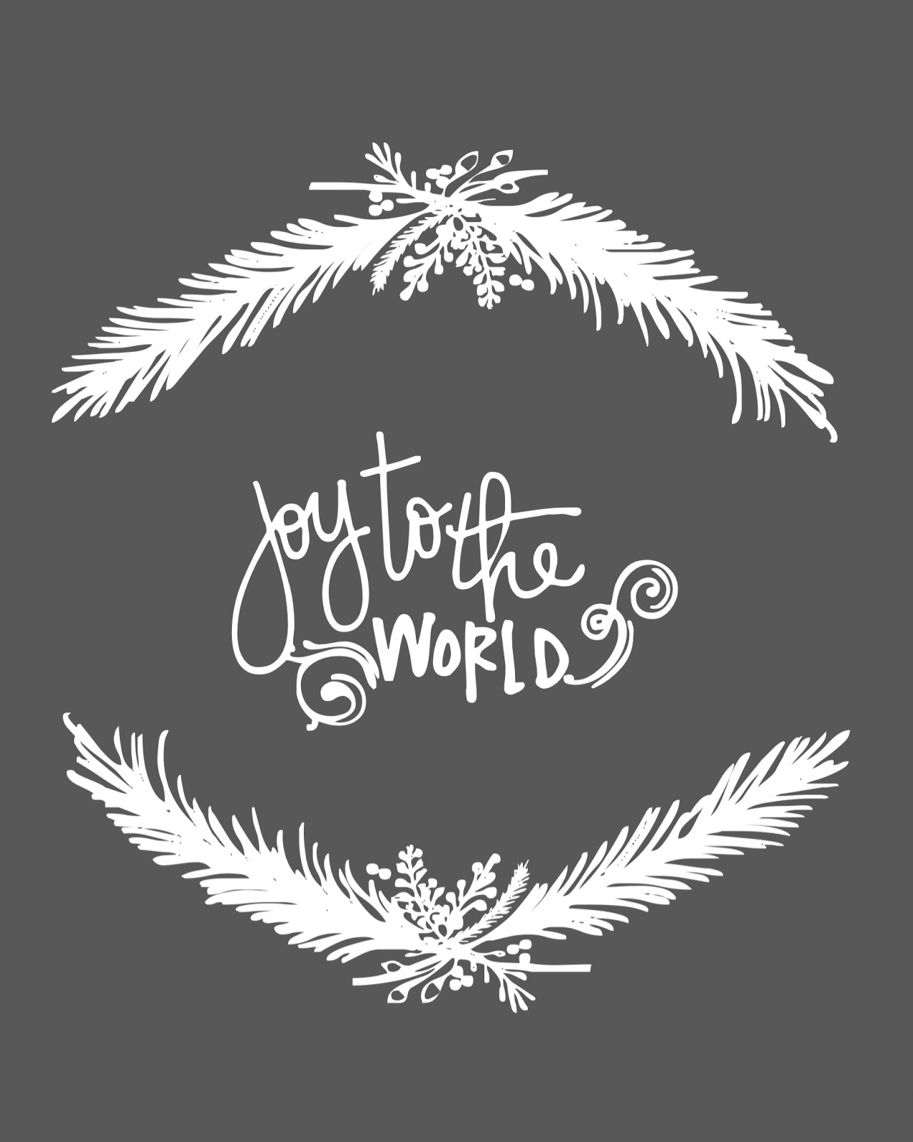 Joy To The World Christmas Free Printable A Vision To 