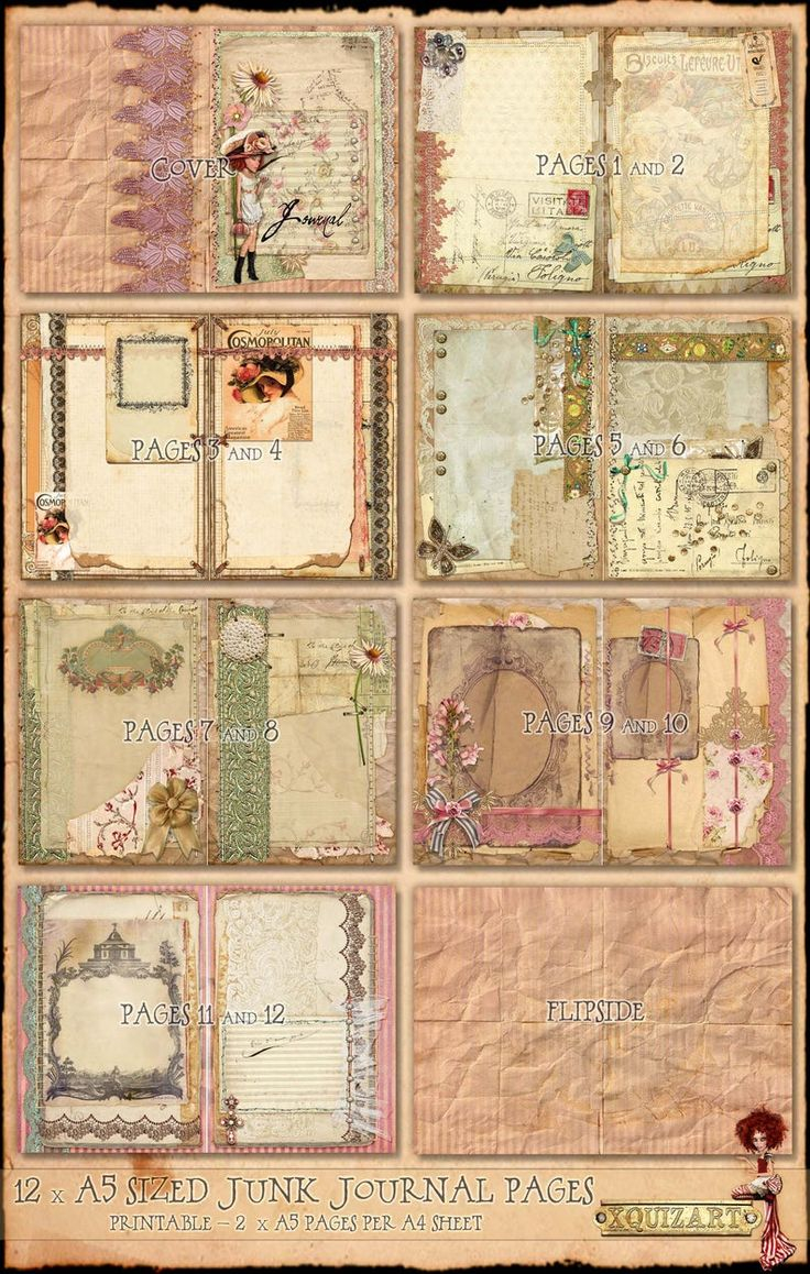 Free Printable Junk Journal Pages Pdf