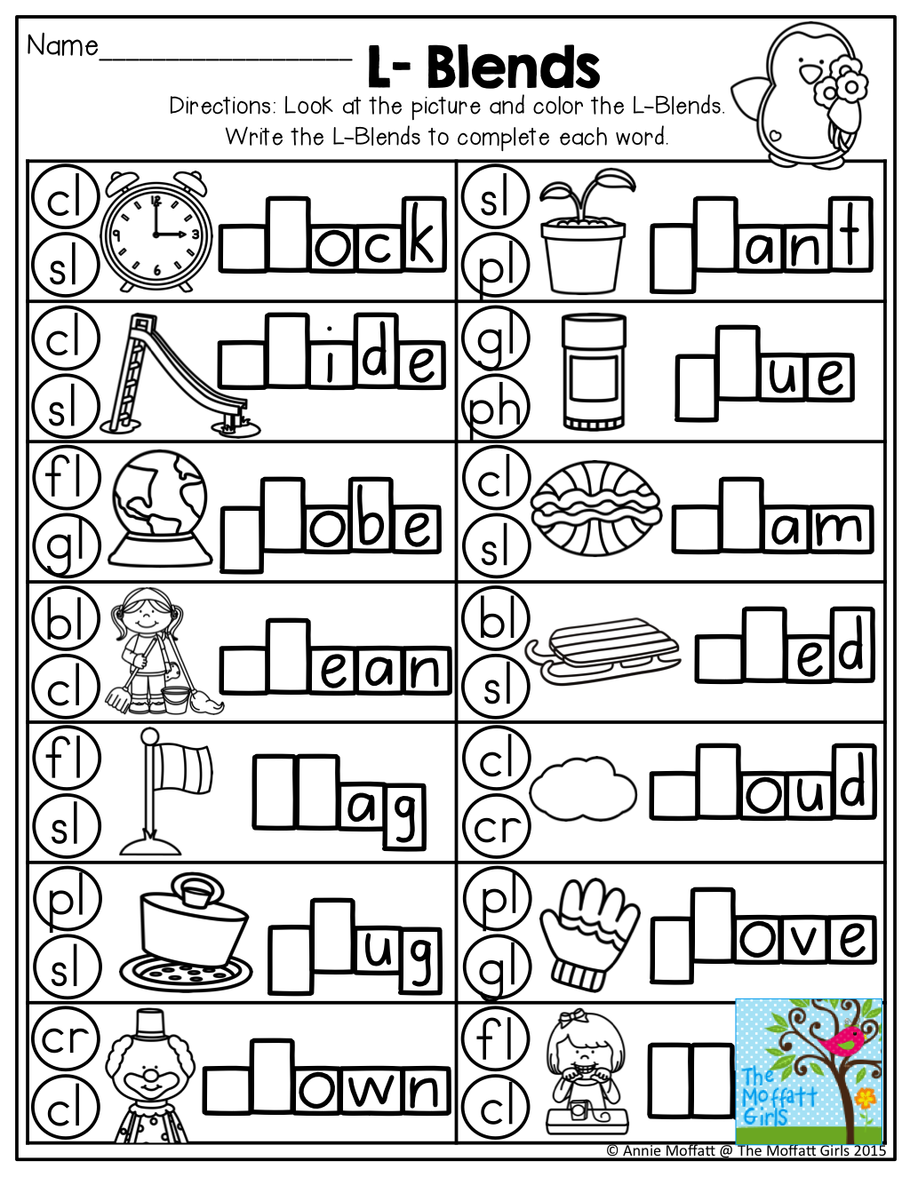 L Blends And TONS Of Other Great Printables Blends 