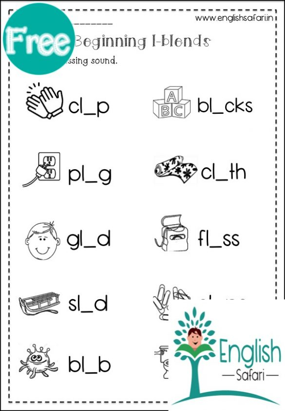 L Blends Words Worksheets FREE Www worksheetsenglish