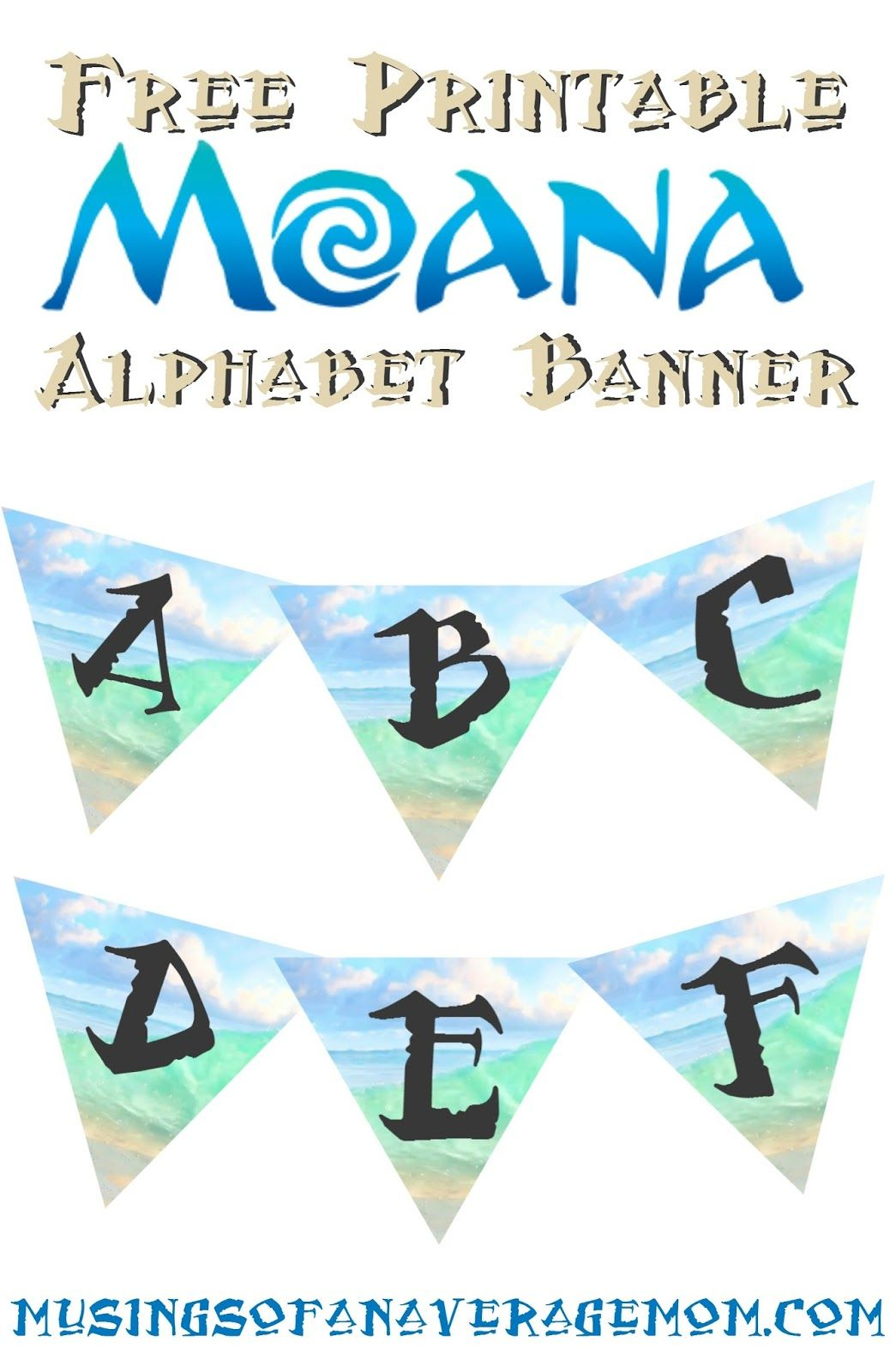 Moana Happy Birthday Banner Printable FreePrintableTM FreePrintableTM