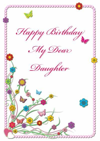 Printable Birthday Card For Daughter My free printable 