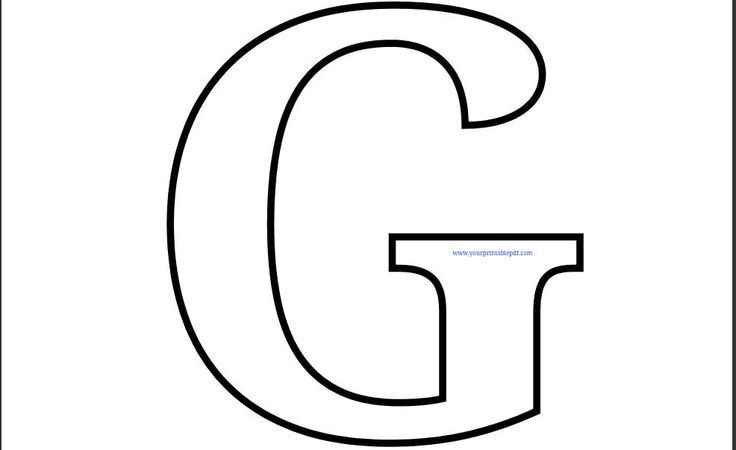 Printable Letter G Coloring Page Use This Printable Letter 