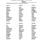 Second Grade Sight Word List Second Grade Sight Words