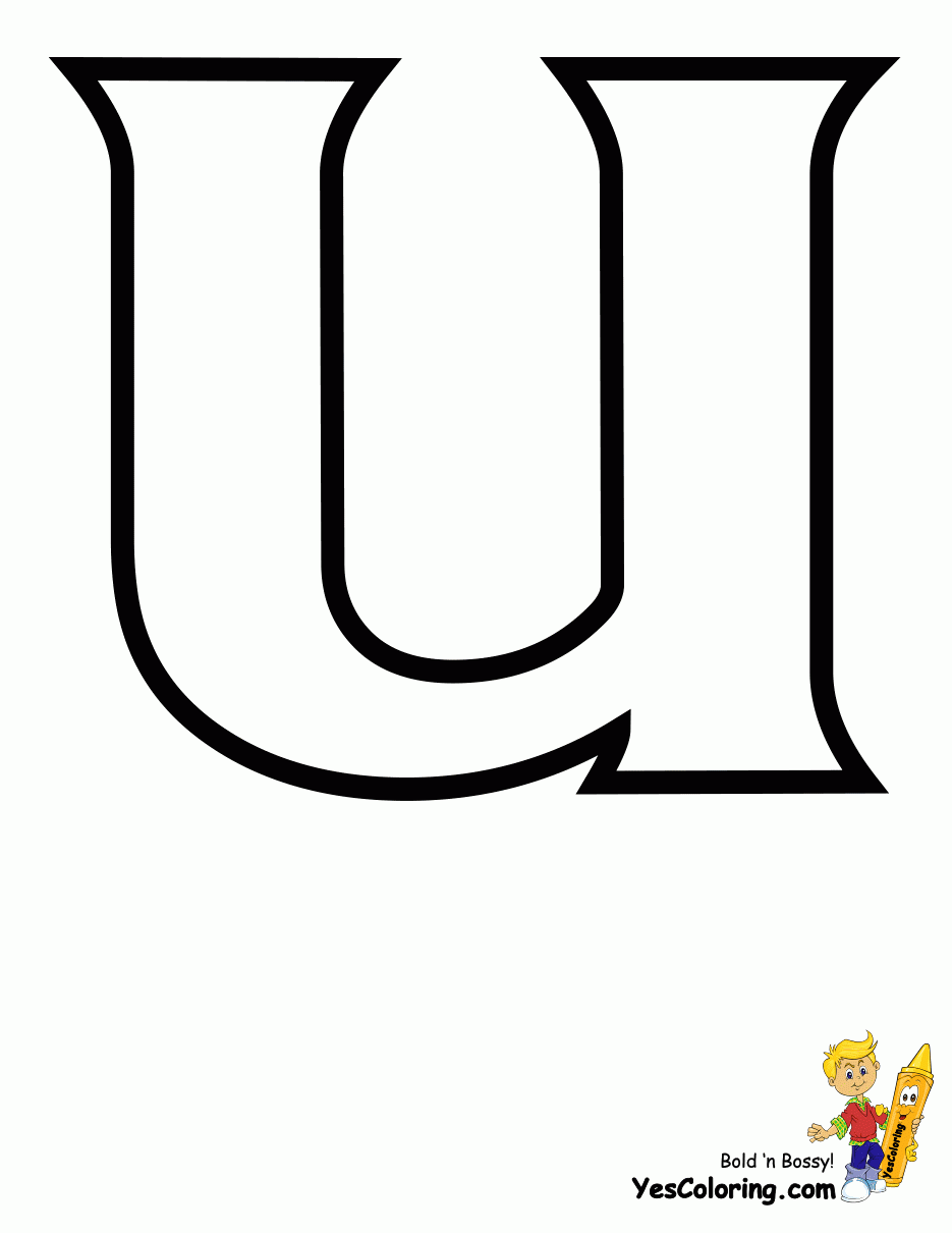 Standard Letter Printables Free Alphabet Coloring Page 